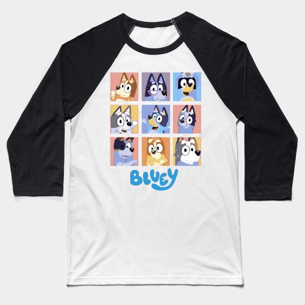 bluey design Baseball T-Shirt by dawnttee